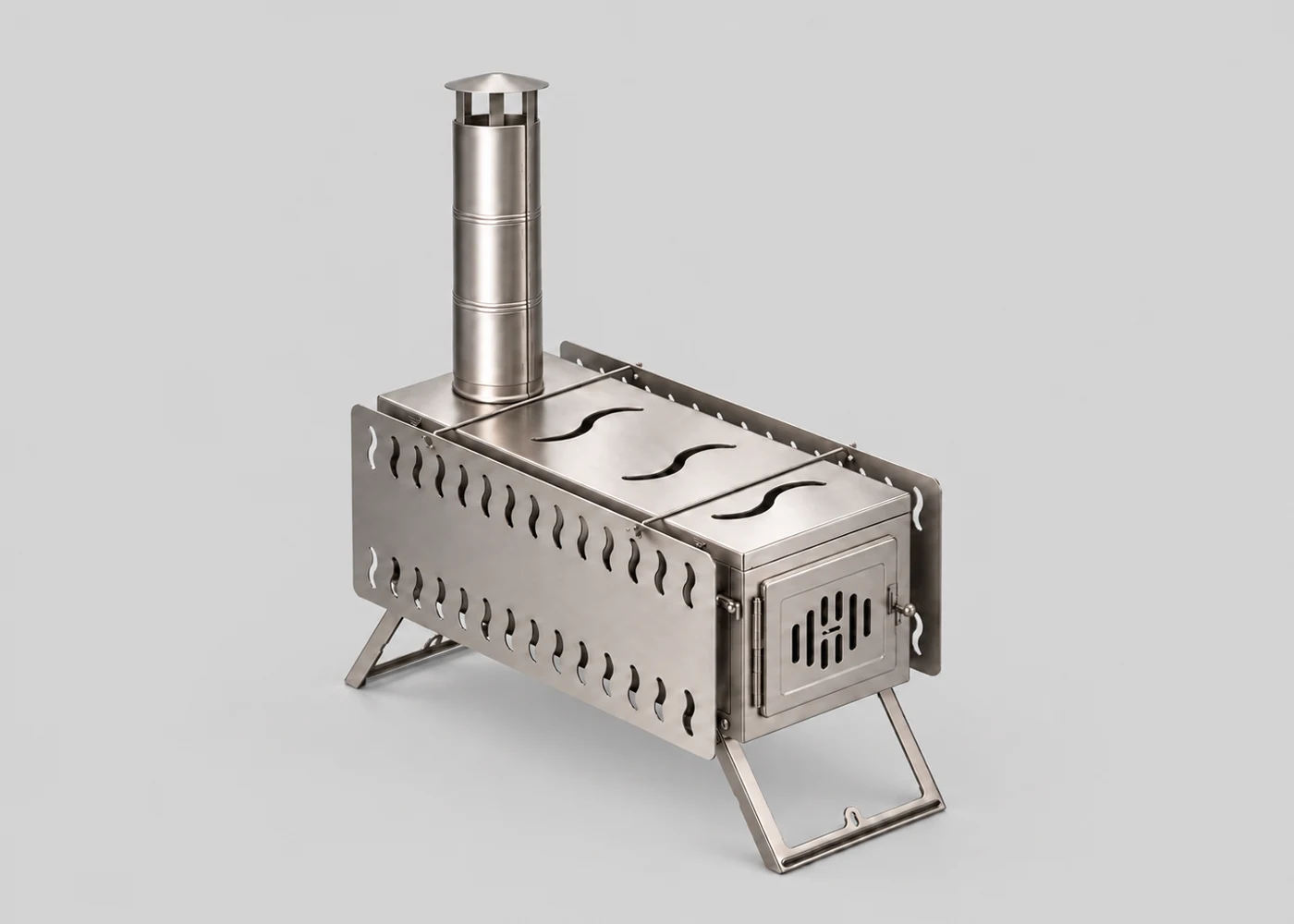Fabricated stainless-steel sauna stove